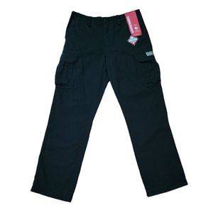 Unionbay Mens Black Cargo Pant Survivor Sportwear Sz 32X34